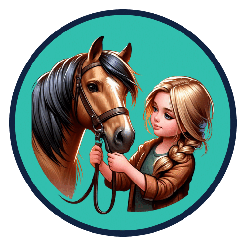 Girl and Horse Logo