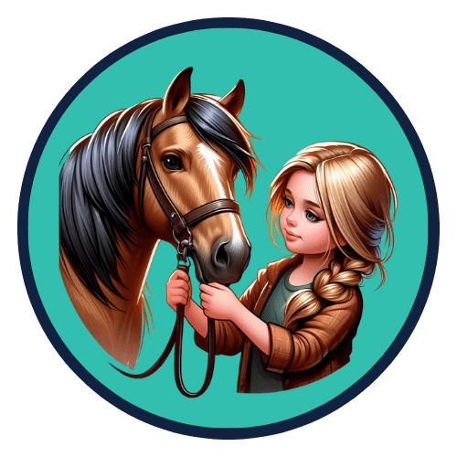 Girl and Horse Logo